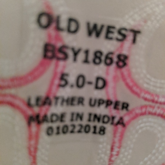 Old west boots boys size 5 - Picture 7 of 7